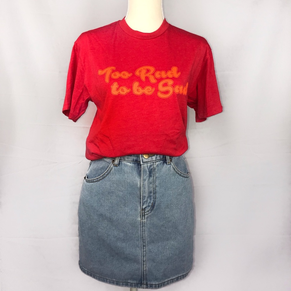Red graphic tee